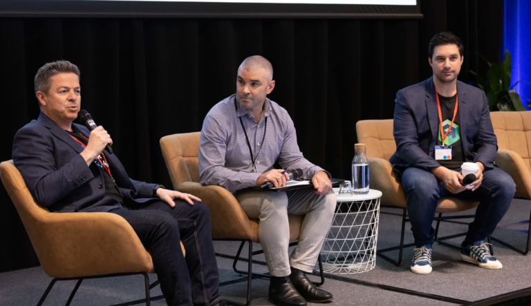 Clive Astbury, Director, Sales Engineering, ANZ, Snowflake; Michael Ogilvie, Founder of The Proptech Cloud and Director of Data Army, and Dr Ben Coorey, Founder and CEO of Archistar, at the Proptech Forum roundtable.